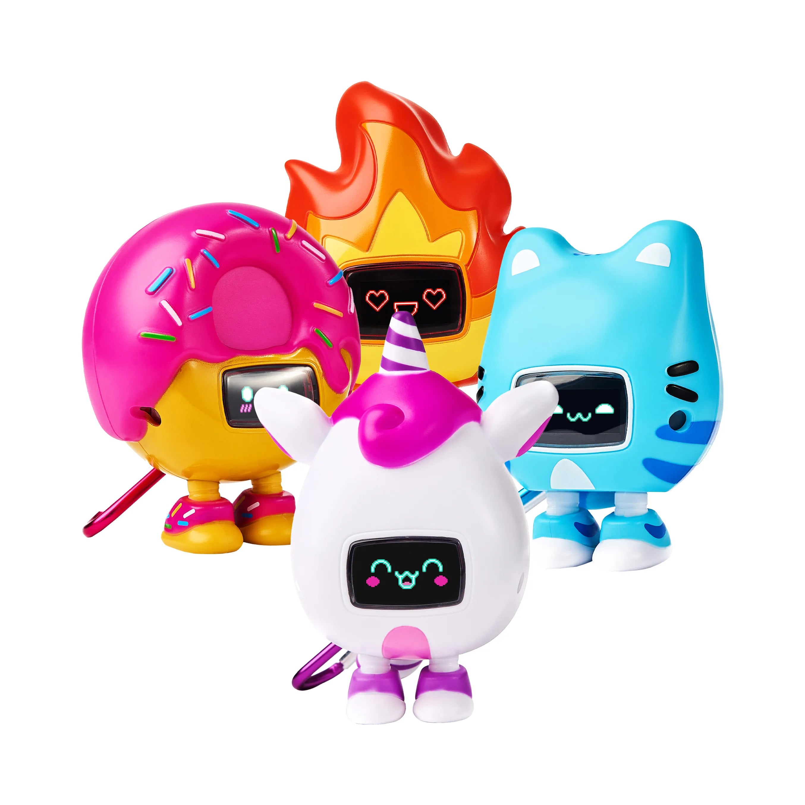4 CircuitMess Beep Boops on a white background