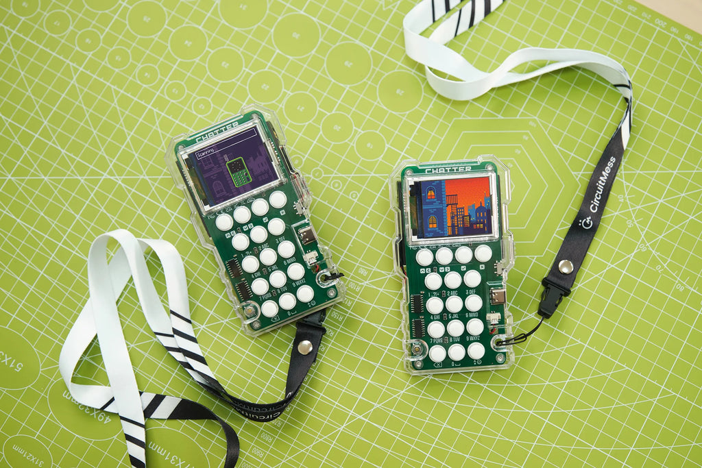 CircuitMess Chatter 2.0 on a white background