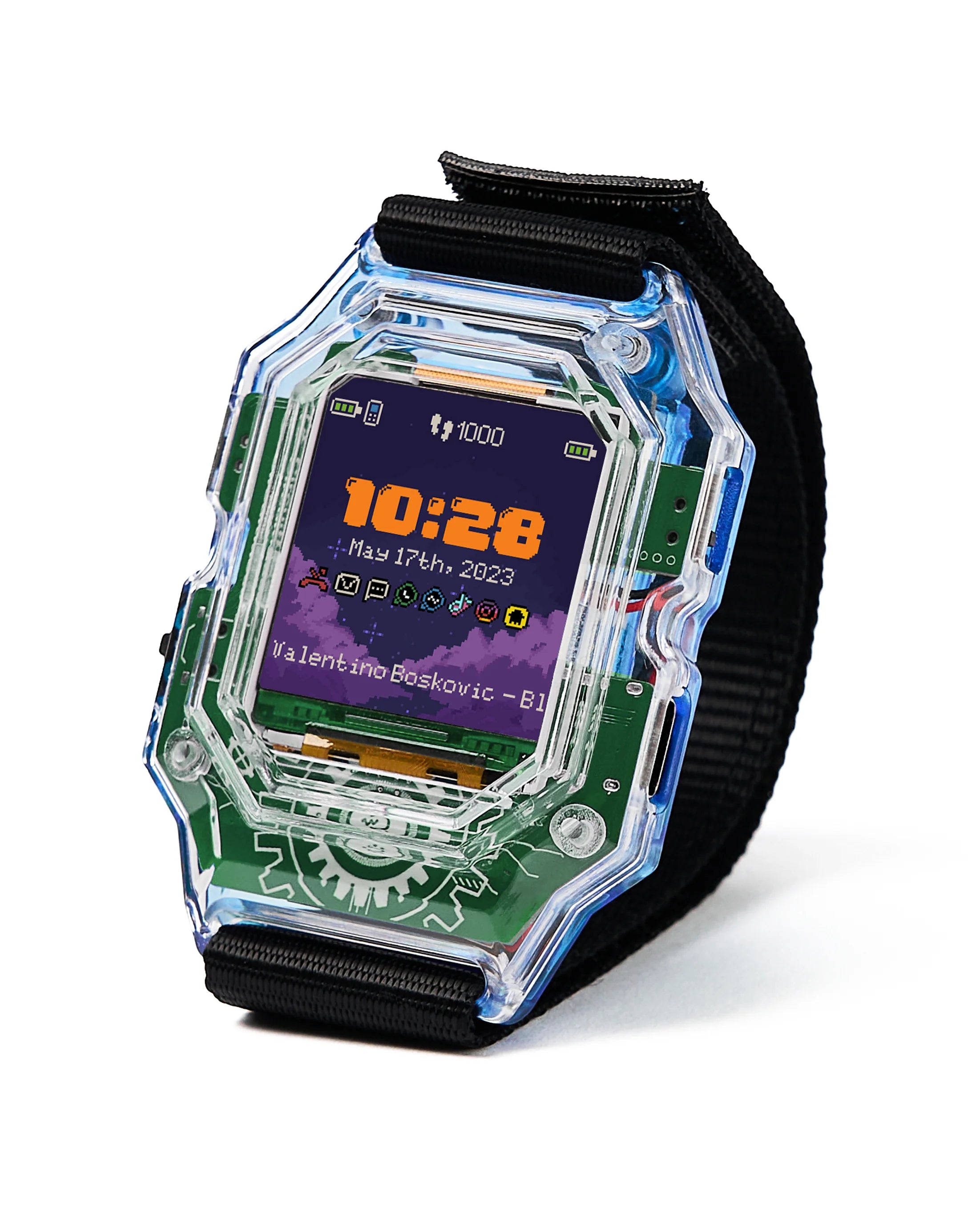 CircuitMess Clockstar 2.0 on a white background