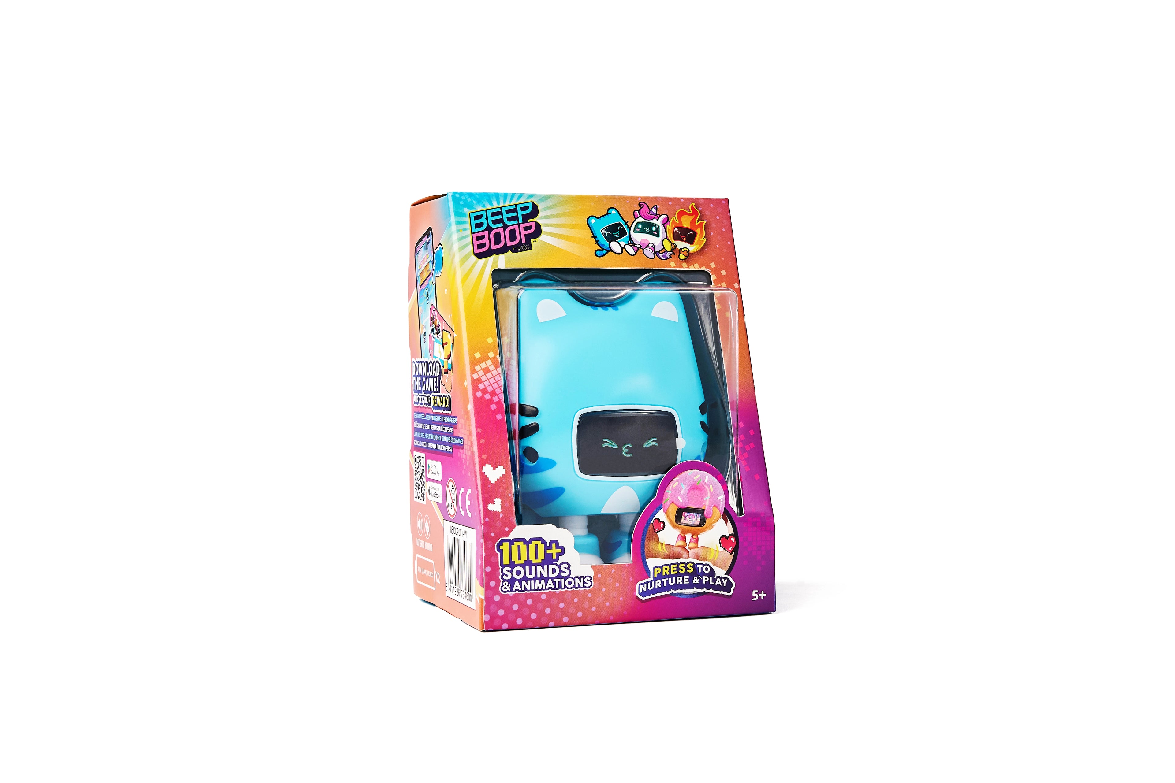 CircuitMess Beep Boop Miao Miao in the packaging on a white background