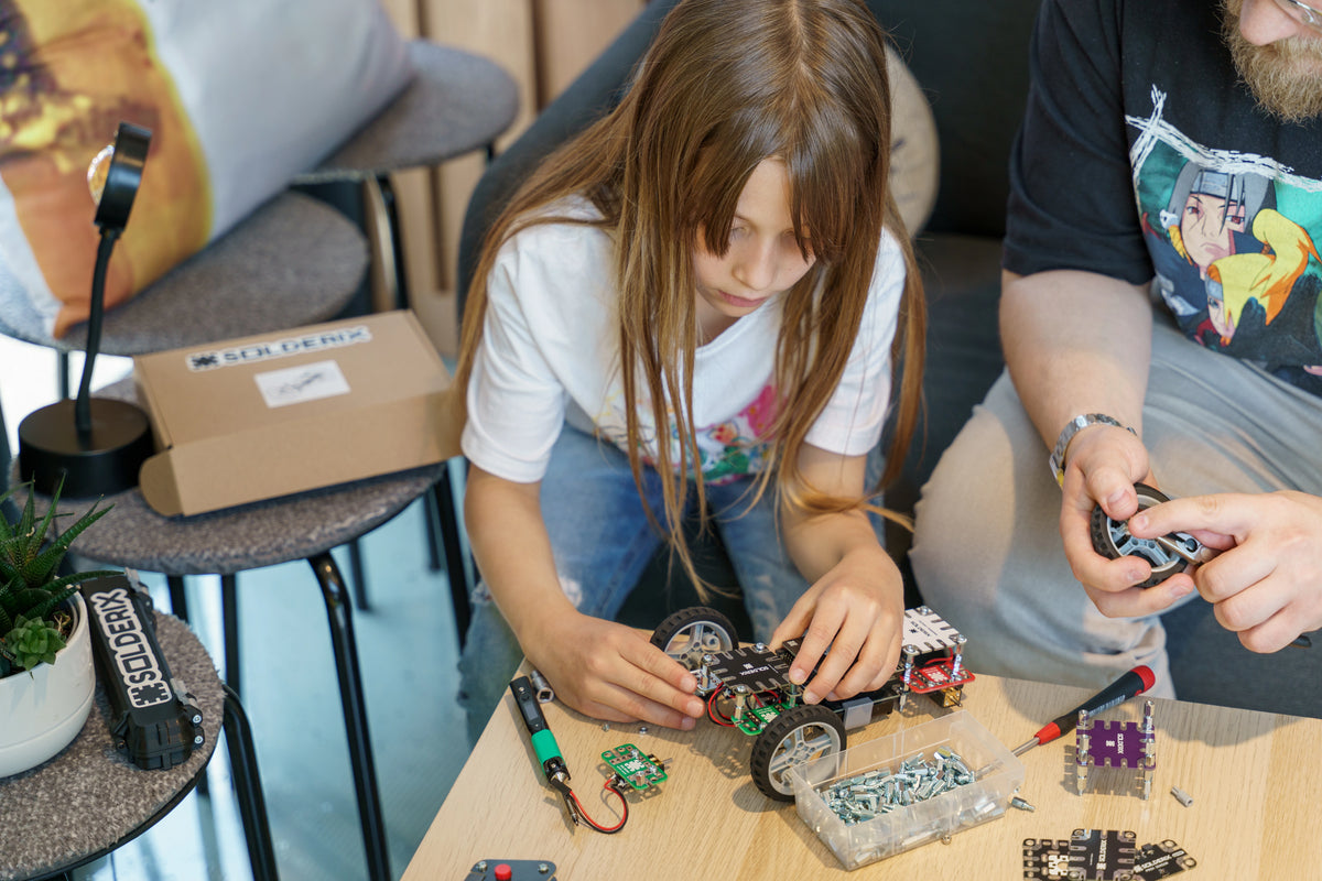 Solderix Zoom: Modular STEM RC Car Kit
